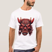 Japanse Demon Masker – Symbool van Angst en K T-Sh
