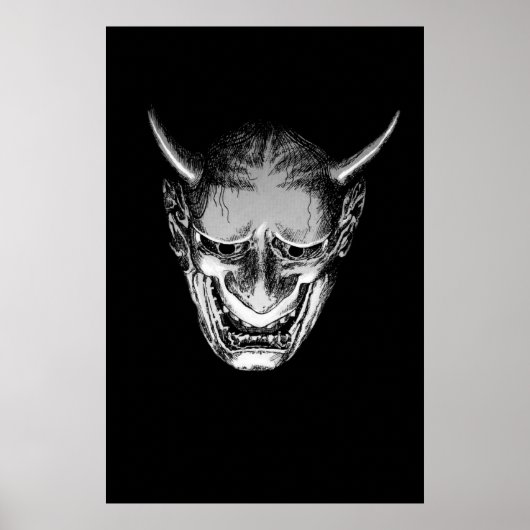 Japanse Demon Oni Poster (Voorkant)
