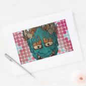 Japanse demon rechthoekige sticker (Envelop)
