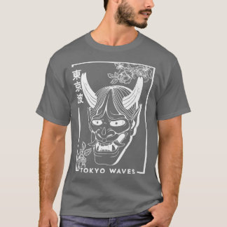 Japanse demon Rozen Minimalistisch esthetisch Japa T-shirt