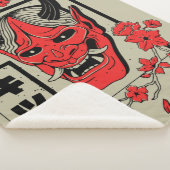 Japanse demon sherpa deken (3/4)