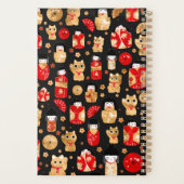 Japanse dollen - Kokeshi en Maneki Neko Cats Planner (Achterkant)