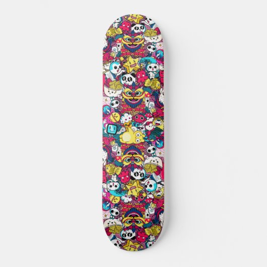 Japanse doodle Art Skateboard (Voorkant)