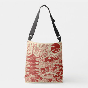 Japanse doodle crossbody tas