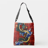 Japanse draak crossbody tas (Achterkant)