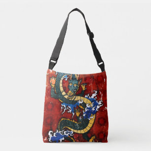 Japanse draak crossbody tas