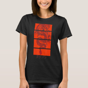 Japanse draak Dragon Japanse karakters Kanji T-shirt
