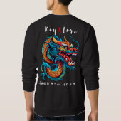 Japanse draak gedrukt trui (Achterkant)