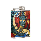 Japanse draak - geluk heupfles (Rechts)