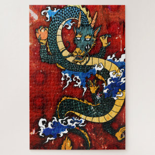 Japanse draak - geluk legpuzzel
