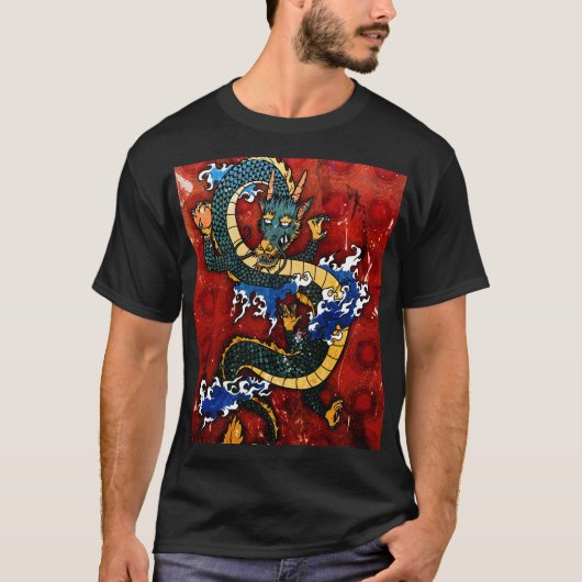 Japanse draak - geluk t-shirt (Voorkant)