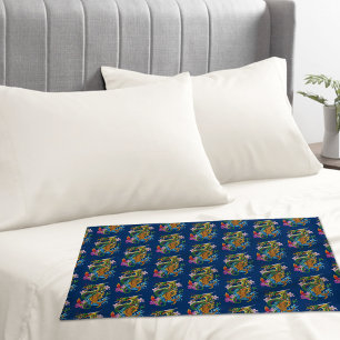 Japanse Draak Koi Lotus Mythische Aziatische Blauw Kussensloop