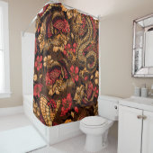 Japanse draak koi patroon. douchegordijn (In situ)