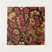 Japanse draak koi patroon. wandkleed (Voorkant (horizontaal))