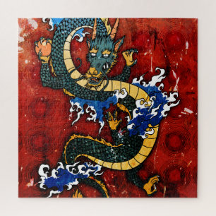 Japanse draak legpuzzel