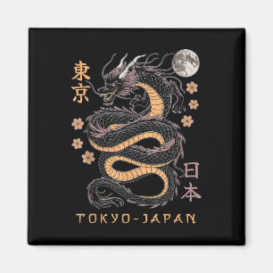 Japanse draak Tokio Japan jaren 80 Aziatische myth Magneet