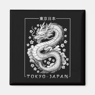 Japanse draak Tokio Japan jaren 80 Aziatische myth Magneet