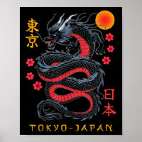 Japanse draak Tokio Japan jaren 80 Aziatische myth