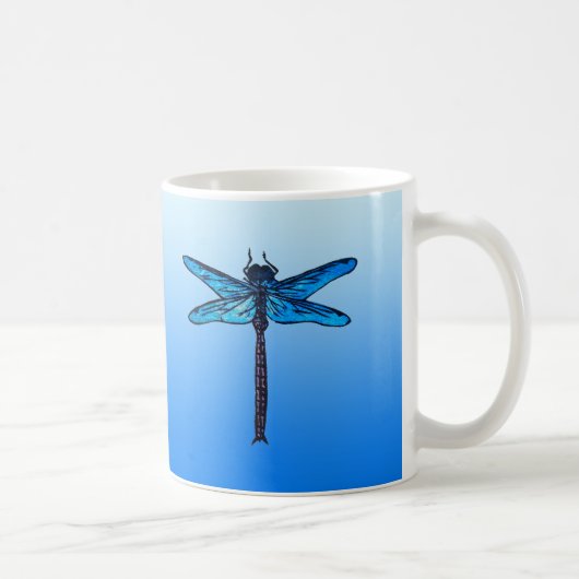  Japanse dragonfly, saffierblauw Koffiemok (Rechts)