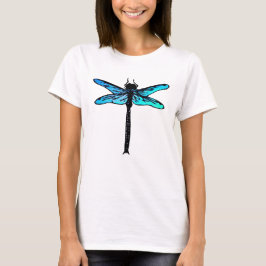 Japanse dragonfly, turkooisblauw T-shirt