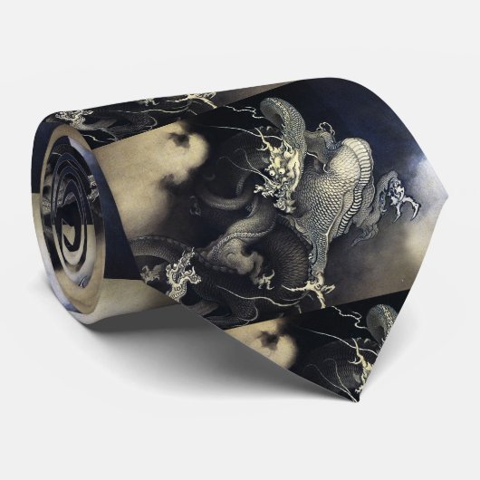 Japanse dragons ネ タ stropdas (Opgerold)