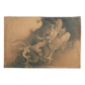  Japanse Dragons strijd Kussensloop (Achterkant)