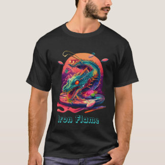 Japanse drakenrammen "Iron Flame" T-shirt