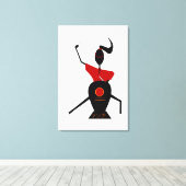 Japanse drumster canvas afdruk (Insitu (Houten vloer))