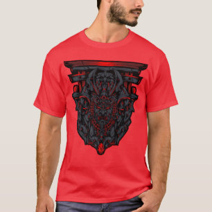 Japanse duivel Oni Demon Samurai Cosplay Ninja Tec T-shirt