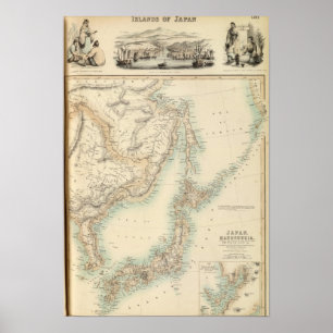 Japanse eilanden poster