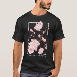 Japanse esthetische dampserij bloesem t-shirt