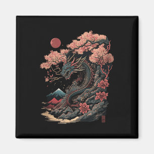 Japanse Esthetische Draak Japanse Kunst Japan Tatt Magneet