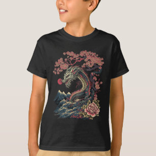 Japanse Esthetische Draak Japanse Kunst Japan Tatt T-shirt
