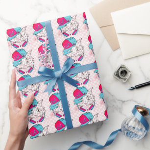 Japanse esthetische Kawaii kat inpakpapier
