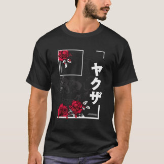 Japanse esthetische Rozen Japanse Gothic Gothic S T-shirt