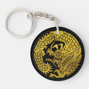 Japanse familie Crest-Dragon Sleutelhanger