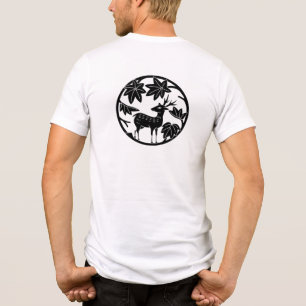 Japanse familie Crest-Japanse esdoorn en herten Tri-Blend Shirt