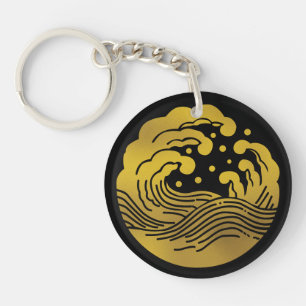 Japanse familie Crest-Wave Sleutelhanger