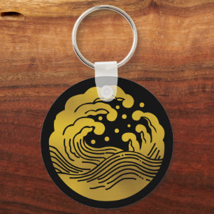 Japanse familie Crest-Wave Sleutelhanger