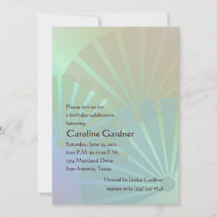 Japanse Fans Birthday Uitnodiging