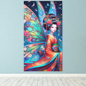 Japanse fee canvas afdruk (Insitu (Houten vloer))