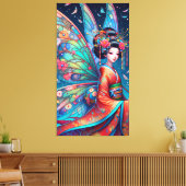 Japanse fee canvas afdruk (Insitu (Woonkamer))