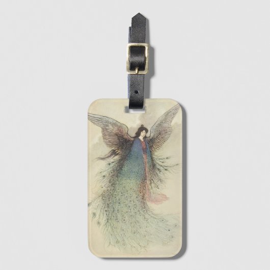  Japanse feiale Tale, de Moon Maiden Bagagelabel (Voorkant (verticaal))