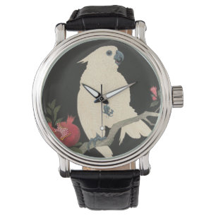 Japanse fijne kunst Cockatau Horloge