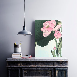 Japanse fijne kunst Lotus Flower Foto Afdruk