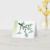 Japanse Floral Kaart (Gele Bloem)