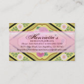 Japanse Floral Kimono Pattern Fine Art Visitekaartje (Achterkant)