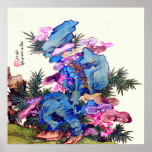 Japanse Fungus on Bamboo door Hayashi Rōen