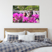 Japanse gargoyle canvas afdruk (Insitu (Slaapkamer))