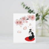 japanse geisha briefkaart (Staand voorkant)